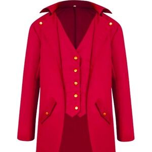 Men's Steampunk Vintage Style Tailcoat Gothic Victorian Coat Halloween Costume L